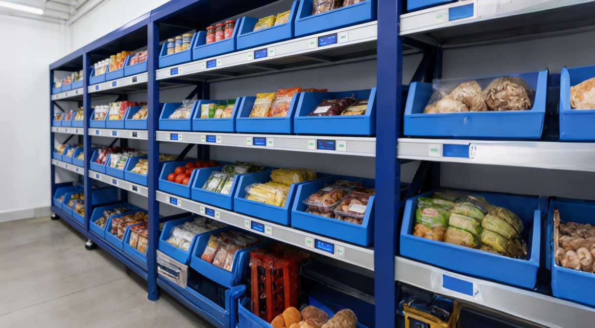 基于重力识别技术的智能货架在食品供应