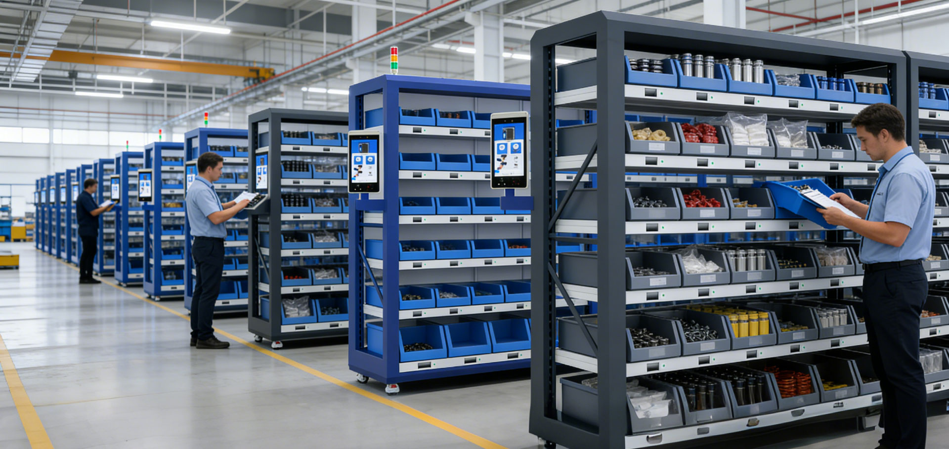 智能电子货架：车间线边库生产配件和耗